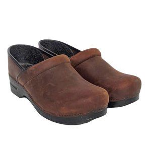 Dansko Professional Men's Clogs Shoes Nurse Brown 45 Wide 11.5 12 Non Slip On